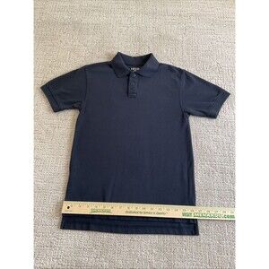 Izod Black polo shirt youth boys Size M(10/12) short sleeve black.EUC